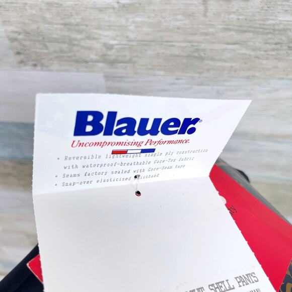 Blauer Gore-Tex Featherweight Shell Rain Pants Black Mens 2XL XLNG 44x34 - Picture 8 of 8